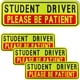 thumbnail image 1 of Set de imanes para estudiantes conductores BFXM Please Be Patient x4, 1 of 7