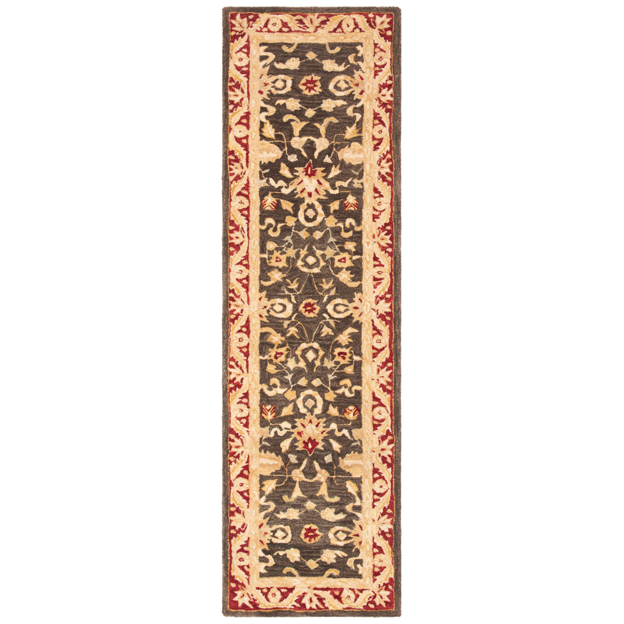 Safavieh Anatolia Spencer Traditional Wool Runner Rug, Charcoal/Red, 2'3" x 10' - image 5 of 10
