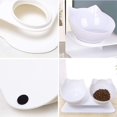 thumbnail image 3 of Cuencos de comida para gatos, cuenco de comida para gatos con soporte elevado, cuenco de comida antideslizante inclinado a 15°, extraíble, antideslizante y a prueba de salpicaduras, para gatos y, 3 of 7