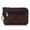 Brown, variant on Milano Leather Wallet Pouch Purse Zipper Change Bag