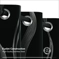 thumbnail image 5 of Deconovo Blackout Curtains for Living Room, 63 inch Curtains - Grommet Window Curtains with Wave Line Pattern (42 x 63 inch, Black, 2 Panels), 5 of 9