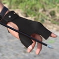 thumbnail image 4 of Visland Archery Shoot Glove Faux Leather Hand Guard Youth Adult Finger Protector Outdoor Bow Arrow Hand Protection, 4 of 8