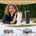 thumbnail image 5 of 2-Pack Replacement Cup Lid for Stanley 40 oz  Flip Straw Tumbler Cover, Leakproof & No-Spill, Reusable Dustproof, 5 of 5