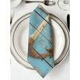 thumbnail image 2 of nqOlkjepod Vintage Anchor Cloth Napkins Set of 4 Reusable Dinner Napkins, Coastal Nautical Blue Brown Wooden Cocktail Napkin Washable Table Napkins for Wedding/Holiday Party/Baby Shower 20"x20", 2 of 8