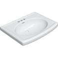 thumbnail image 2 of Proflo Pf14104 Alder Creek 25-1/2" Rectangular Vitreous China Pedestal Bathroom Sink -, 2 of 3