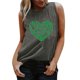 thumbnail image 1 of Gibobby Casual Casual Tops T Cuello Blusa de mujer Camisa sin mangas Camisa redonda Chaleco estampado Camiseta Chaleco y camis de mujer(Gris oscuro,CH), 1 of 5