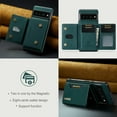 thumbnail image 6 of for Google Pixel 8 Pro Case ,Magnetic Buckle Leather Detachable Wallet Cover, Card Pocket Back Flip Kickstand Shockproof Business Slim Phone Case For Google Pixel 8 Pro,
Green, 6 of 11