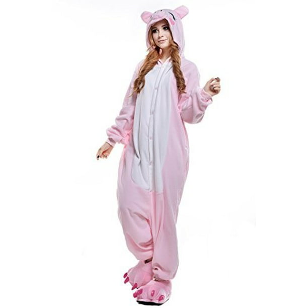 newcosplay unisex's cartoon clothing animals cosplay costumes (s, pink ...