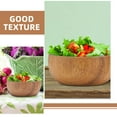 thumbnail image 3 of PAMINGONO 2Pcs Wood Round Bowl for Food Serving Multifunctional Storage Home Use, 3 of 6