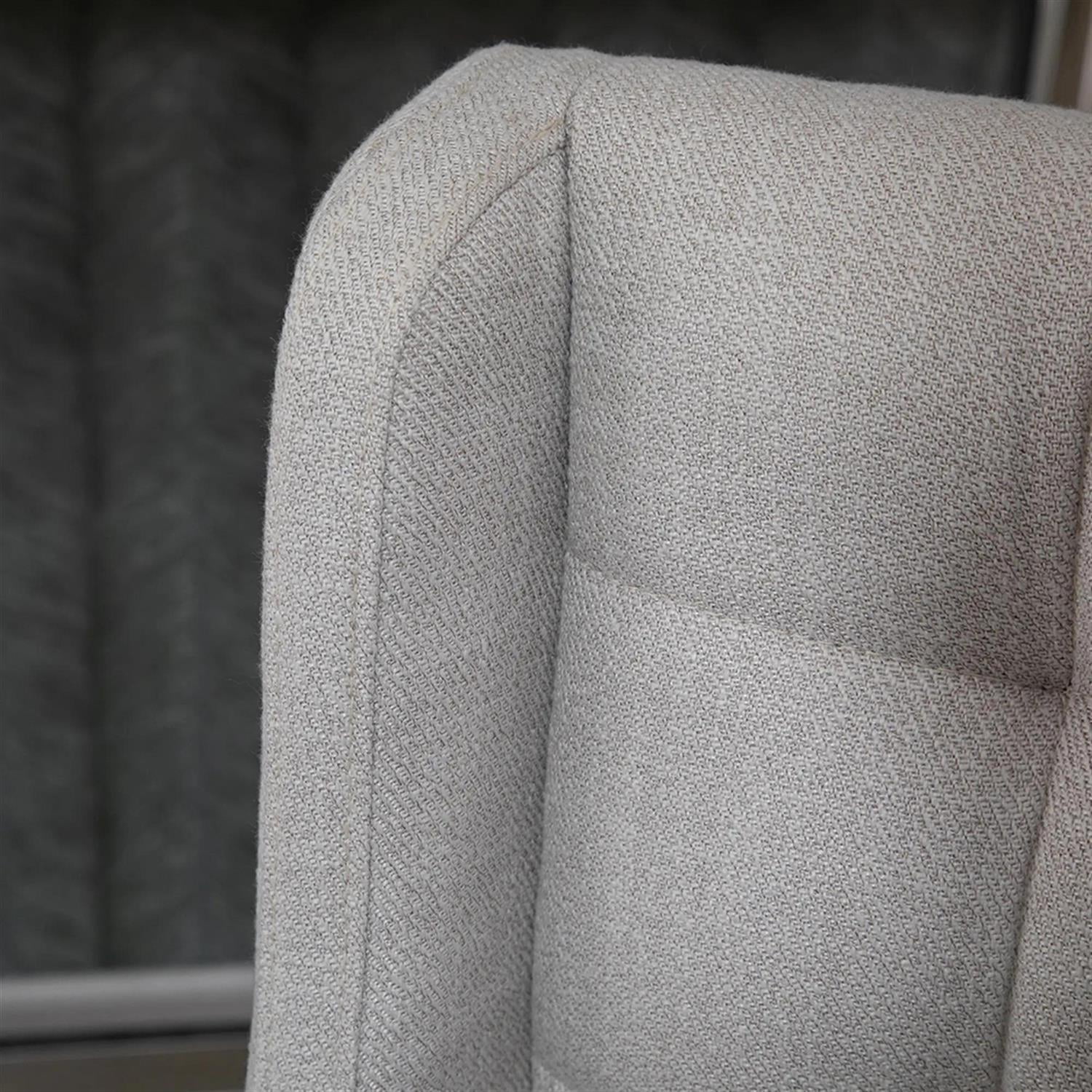 Demi Bonn Modern Bar Stool Set of 2, Cushioned Bar Height Stool with Button Tufted Upholstered Back and Rubber Wood Legs for Kitchen, Dinning Room, Beige