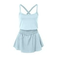 thumbnail image 4 of ZZwxWA Tennis Dress Built-in Shorts Sleeveless Workout Athletic Dress Romper for Workout Exercise Golf Dresses with Pockets, 4 of 5