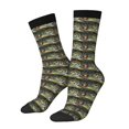 thumbnail image 1 of Balery Largemouth Bass Fish Calcetas Largas con Estampado para Hombre y Mujer – Suaves y Transpirables, Talla Única (US 5-11), 1 of 6