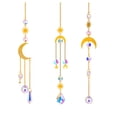 thumbnail image 1 of Kearding Atrapasueños para ventanas Atrapasueños para ventanas Cristales Prismas Cristal Adornos de cristal Cristal 3 piezas - Luna, 1 of 6