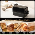 thumbnail image 4 of Enameled Cast Iron Dutch Oven For Bread Baking  9*5 Pot With Lid Homemade 2 In 1 Sourdough Pan Roasting & Braising Induction Safe (4.2 Qt Black), 4 of 8