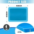 thumbnail image 2 of NOGIS 4 Pack Plastic Art Trays 11 x 8.3 Inch Stackable Activity Crafts Classroom Sand Trays Sensory Paint Organizer for DIY Beads Jewelry Painting Projects Christmas Favor, Random Color, 2 of 7