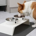 thumbnail image 2 of Elevated Pet Dog Feeder Bowls Raised Stand with Double Stainless Steel Food Water Bowls For Small Medium Large Dogs Cats, 2 of 9