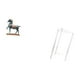 thumbnail image 5 of Figura de caballo,Figura de caballo Escultura animal coleccionable,Mesita de noche,Mesa auxiliar de acrílico transparente,mesa auxiliar transparente de 2 niveles,Mesa pequeña de, 5 of 8