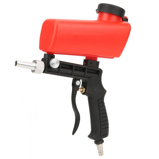 Rust Blasting Device, Hand Held Sand Blasting Tool With 1/4in Air Inlet For Rust Removal Details