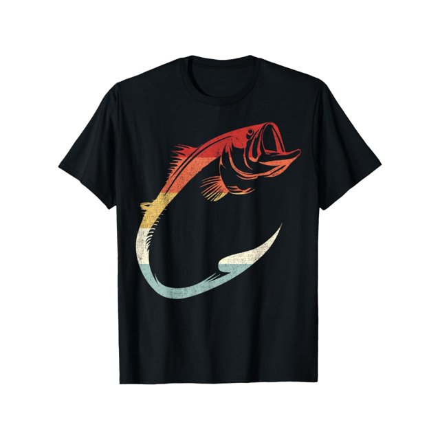 Cool Minimal Fish Hook art for Fishing enthusiasts T-Shirt