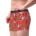 thumbnail image 2 of Sikiie Cute Christmas Bunny Print Men's Boxer Briefs, Elastic Waistband Boxer Briefs Leggings-Small, 2 of 5