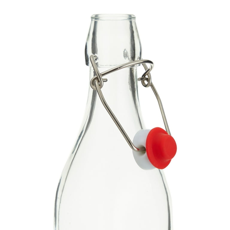 Kaachli Clear Glass Bottles 12 oz - 375ml [Pack of 6] for Wine Beverages  Drinks Oil Vinegar Kombucha…See more Kaachli Clear Glass Bottles 12 oz 