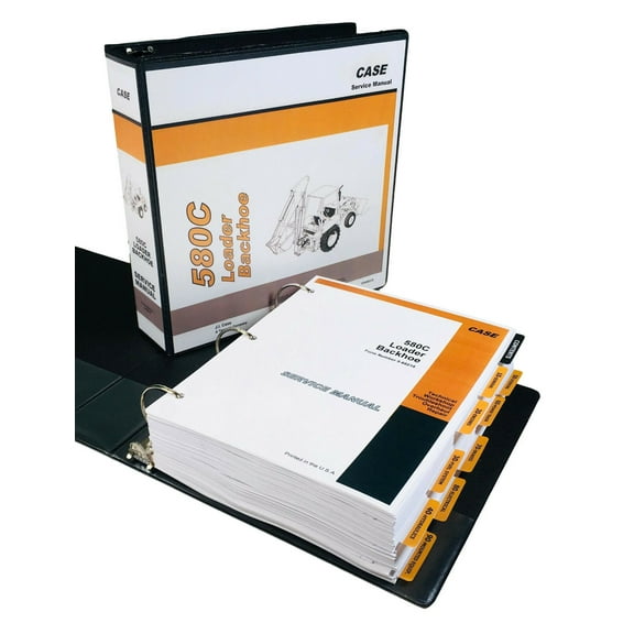 Case 580C Backhoe Loader Service Manual Repair Shop Book Tractor~Full Overhaul