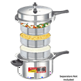 thumbnail image 5 of Prestige Popular Plus Virgin Aluminium Pressure Cooker, 6.5L, Silver, 5 of 5