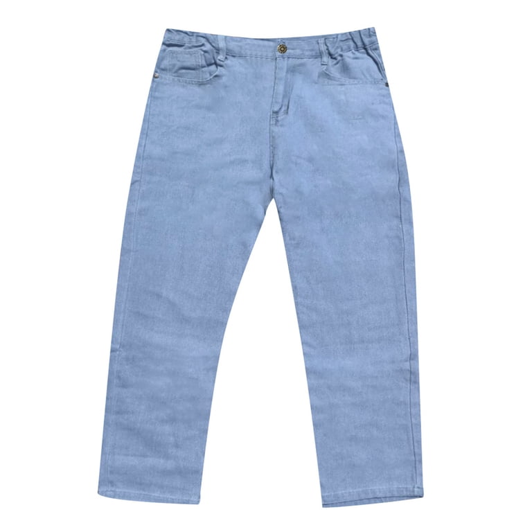 Dpytoraw Men's Plus Size Jeans Straight Leg Man Wide Waist Pants