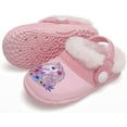 thumbnail image 3 of L-Run Kids Fluffy Fuzzy Slippers Boys Girls House Home Slippers with Strap Slip-on Shoes 11-11.5, 3 of 6