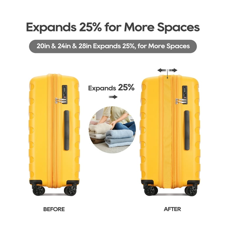 Ginza Travel 2 Piece Hardside Lightweight Luggage Set,ABS Hardshell Double Spinner Wheels Suitcase, Adult Unisex, Size: 9709-2Pcs(2028), Green