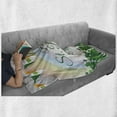 thumbnail image 6 of St. Patrick's Day Soft Flannel Fleece Blanket, Celebration Greeting with Rainbow and Flags Lucky Clovers Shamrock Plant, Cozy Plush for Indoor and Outdoor Use, 70" x 90", Multicolor, by Ambesonne, 6 of 6
