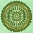 thumbnail image 1 of Ahgly Company Machine Washable Indoor Square Transitional Light Green Area Rugs, 8' Square, 1 of 7