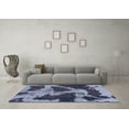 thumbnail image 3 of Ahgly Company Indoor Square Abstract Light Blue Modern Area Rugs, 7' Square, 3 of 4