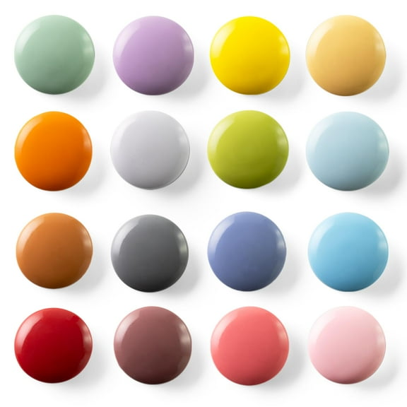 MATN 16/9-Piece Cute Colorful Fridge Magnets  Glossy & Matte Finish Refrigerator Magnets for Whiteboard, Locker, Kitchen, Office  Strong Decorative Magnetic Stickers (16 Colors, Multi-Pack)