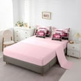 thumbnail image 5 of Feelyou Pink Love Heart Comforter Set 7pcs, Happy Valentines Day Queen Bedding Sets, 5 of 8