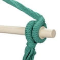 thumbnail image 6 of Tcbosik Hanging Rope Swing - Hammock Chair with 2 Cushions - Swing Chair for Indoor & Outdoor Bedroom Patio Porch Deck - Green, 6 of 9