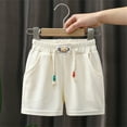 thumbnail image 2 of HIPYLO Shorts for Teens Kids Basketball Shorts Boys Athletic Shorts Boys' Shorts Baseball Shorts Clothes 18-24 Months Clothes for Boys 8-10 Boy, White 12-13 Years, 2 of 9