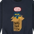 thumbnail image 3 of Pete The Cat - Pete In Imagination Box - Men's Crew Neck Fleece Pullover, 3 of 6