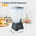 thumbnail image 3 of Hakka 5 Gallon Beverage Dispenser Large Capacity Fruit Drink Polypropylene Juice Dispenser, 3 of 9