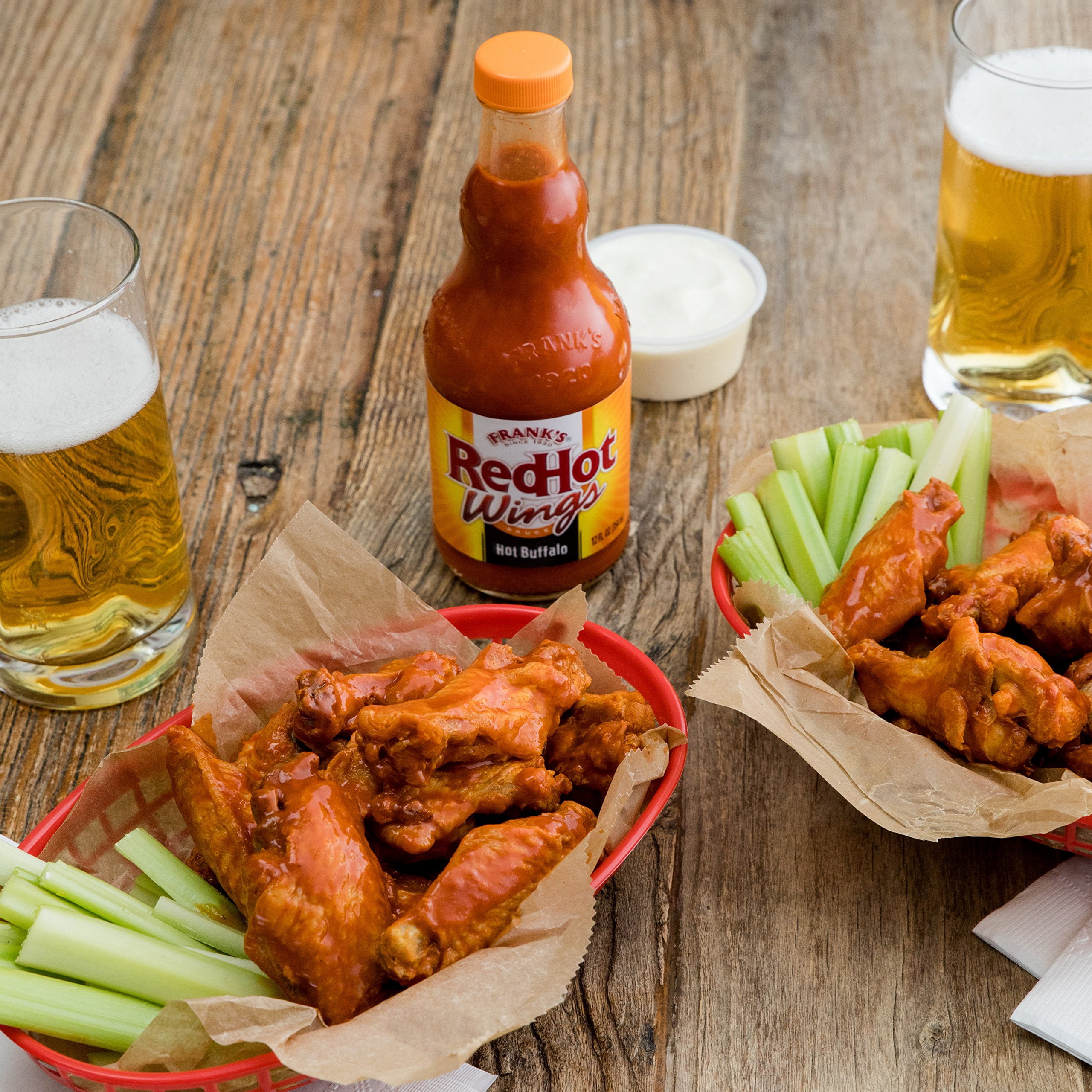 Frank's RedHot Buffalo Wings Hot Sauce, 12 fl oz (Pack of 16)