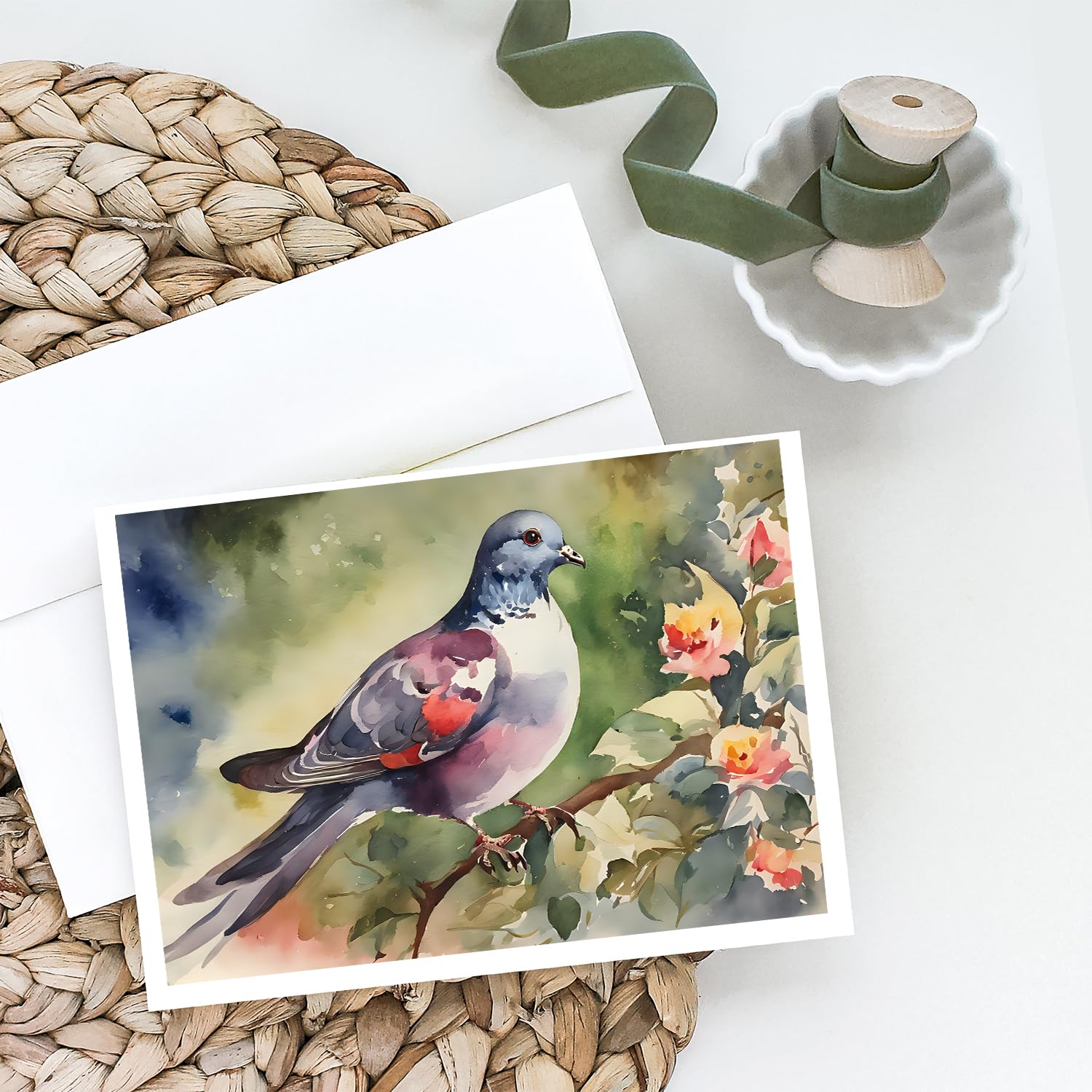 Pigeon Greeting Cards Pack of 8 7 in x 5 in