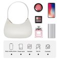 thumbnail image 4 of Bolso de hombro con cierre de cremallera Bolso Hobo de moda Bolso de mano de cuero de PU Bolso de mano de moda Bolso de axila para mujeres y niñas, 4 of 9