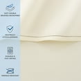 thumbnail image 2 of Host & Home Flat Sheets (Pack of 6), Brushed Microfiber Hypoallergenic Bedding - Twin - Ivory, 2 of 8