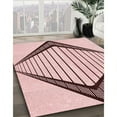 thumbnail image 3 of Ahgly Company Machine Washable Indoor Rectangle Transitional Indian Red Area Rugs, 8' x 10', 3 of 7