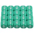 thumbnail image 4 of SHISUYAN 20pcs Rounded Fraction Dice Multi Sided Math Dice For Kids Educational Tools Classroom Game Accessories Enhance Math Skills For Teaching Home Education, 4 of 8