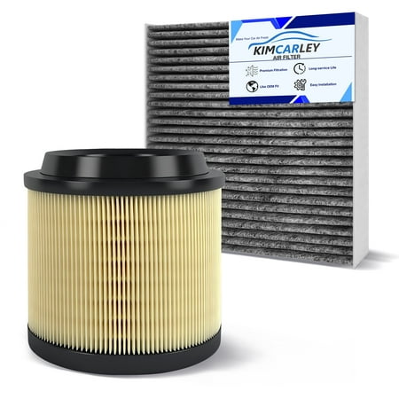 1Pcs Cabin Air Filter & 1Pcs Engine Air Filter Accessories Compatible with Ford Bronco 2026 2025 2024 2023 2022 2021 2.3L 2.7L Engine Cabin Air Filter Automotive Replacement for CF12772&MB3G-9601AA