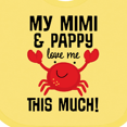 thumbnail image 4 of Inktastic Mimi and Pappy Love Me Boys or Girls Baby Bib, 4 of 4