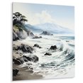 thumbnail image 2 of Designart "Beach Photo Mountain II" Nautical & Beach Metal Wall Art Prints, 2 of 5