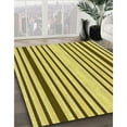 thumbnail image 3 of Ahgly Company Machine Washable Indoor Square Transitional Dark Yellow Green Area Rugs, 5' Square, 3 of 7