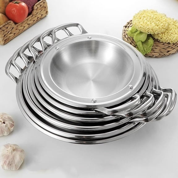 TABLZONE Stainless Steel Cooking Pot with Even Heat Distribution for Everyday Home and Kitchen Use, and Easy to Clean